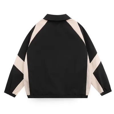 Men's Spring And Autumn Sports Loose Casual Polo Collar Pilot Baseball Uniform Fashion