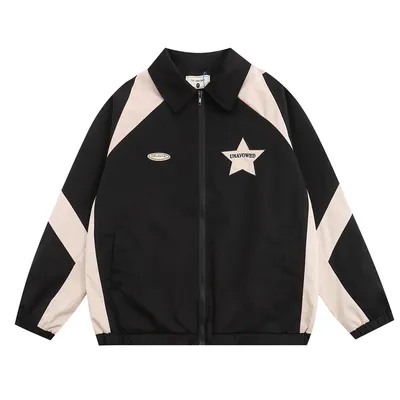 Men's Spring And Autumn Sports Loose Casual Polo Collar Pilot Baseball Uniform Fashion