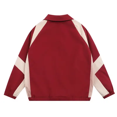 Men's Spring And Autumn Sports Loose Casual Polo Collar Pilot Baseball Uniform Fashion