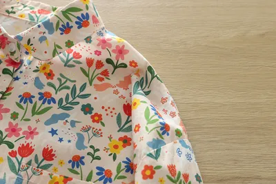 Autumn New Women's Clothing Printed Loose Lapel Long Sleeves Shirt