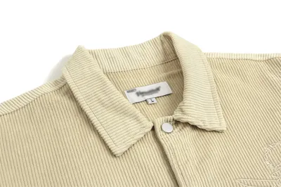 American Street Embroidered Letters Loose Jacket Coat