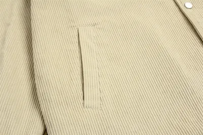 American Street Embroidered Letters Loose Jacket Coat