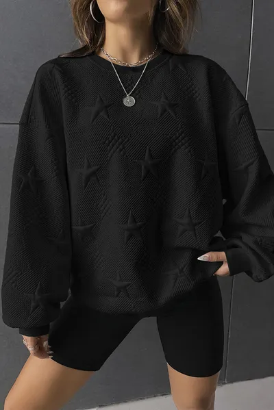 Casual Loose Round Neck Pullover Women