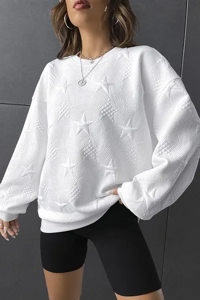 Casual Loose Round Neck Pullover Women