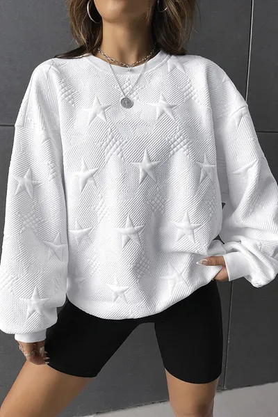 Casual Loose Round Neck Pullover Women