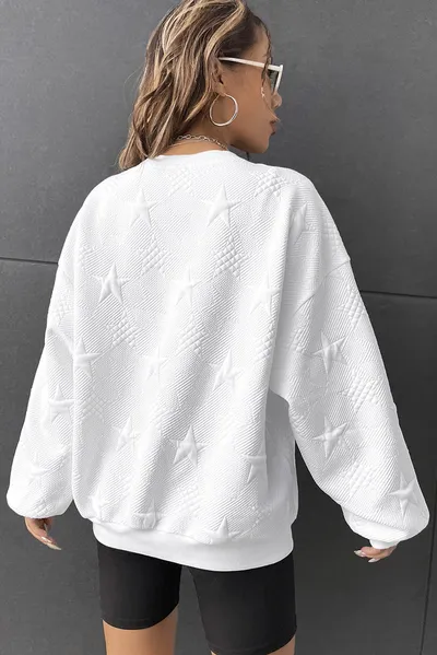 Casual Loose Round Neck Pullover Women