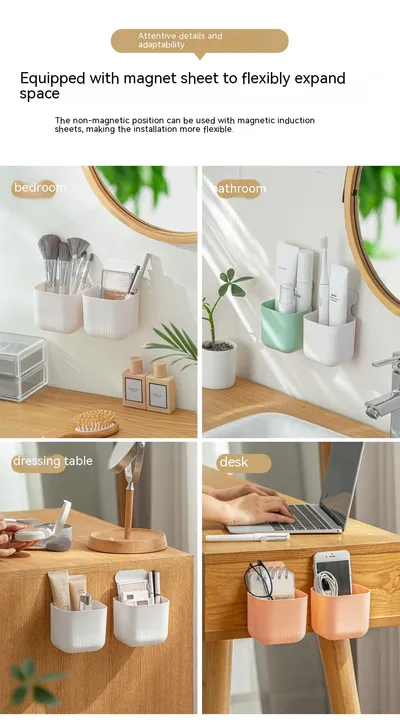 Magnetic Wall Hanging Storage Box Kitchen Storage