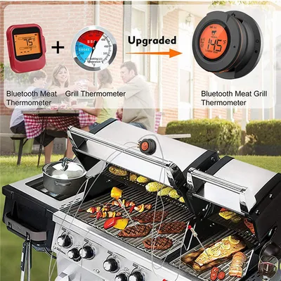 Wireless Bluetooth Barbecue Oven Thermometer Double Probe Digital Electronic BBQ Baking