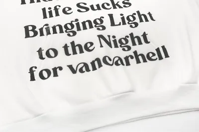 English Letters Printed Hoodie Men