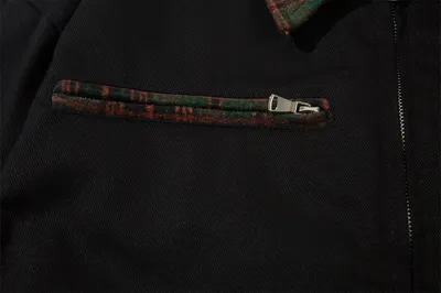 Embroidered Letters Loose Jacket Men
