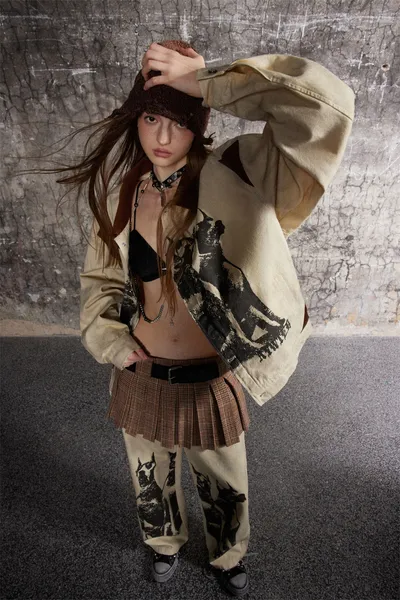 Fashion Printed Jacket Coat Men