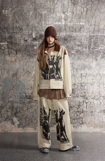Fashion Printed Jacket Coat Men