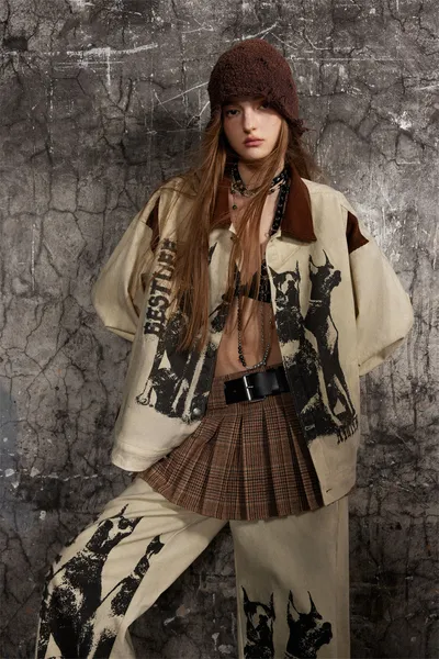 Fashion Printed Jacket Coat Men