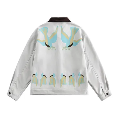 Stitching Contrast Color Jacket Men