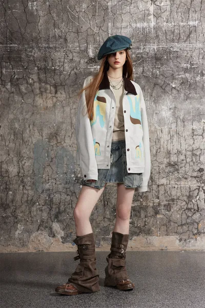 Stitching Contrast Color Jacket Men