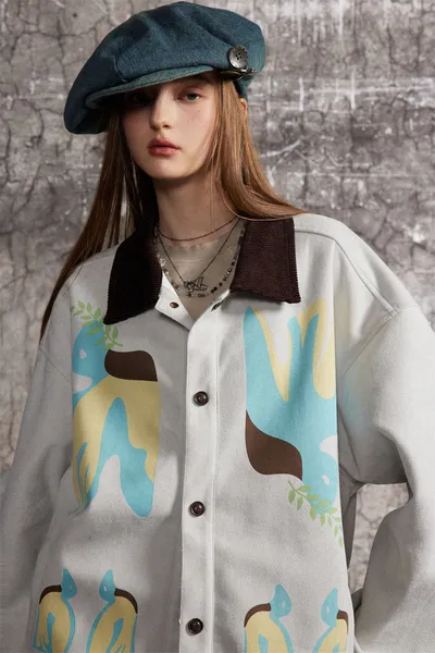 Stitching Contrast Color Jacket Men