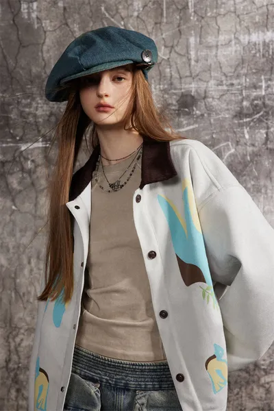 Stitching Contrast Color Jacket Men