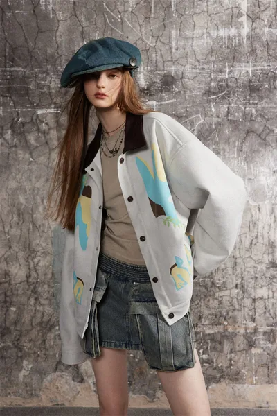 Stitching Contrast Color Jacket Men