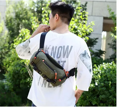Men's Multi-functional Shoulder Crossbody Outdoor Sports And Casual Biking Mountain Climbing Large Capacity Waist Bag