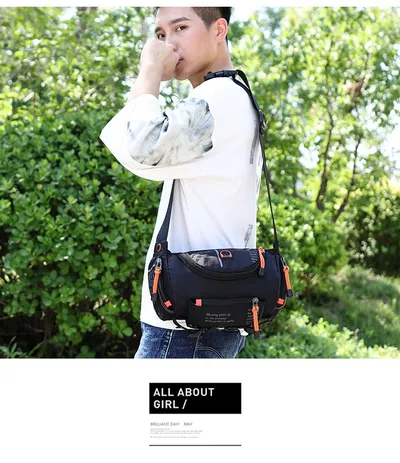 Men's Multi-functional Shoulder Crossbody Outdoor Sports And Casual Biking Mountain Climbing Large Capacity Waist Bag