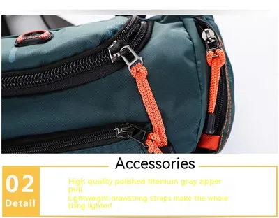 Men's Multi-functional Shoulder Crossbody Outdoor Sports And Casual Biking Mountain Climbing Large Capacity Waist Bag