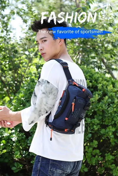 Men's Multi-functional Shoulder Crossbody Outdoor Sports And Casual Biking Mountain Climbing Large Capacity Waist Bag