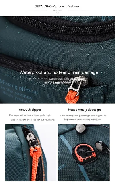 Men's Multi-functional Shoulder Crossbody Outdoor Sports And Casual Biking Mountain Climbing Large Capacity Waist Bag