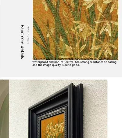 New Chinese Style Living Room French Decorative Painting