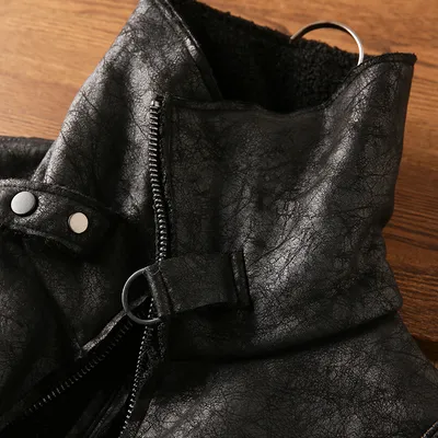 Fur Integrated Lapel Jacket Men