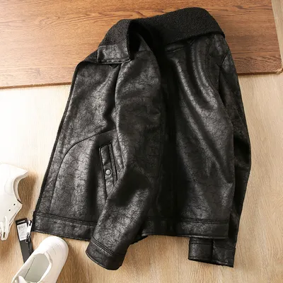 Fur Integrated Lapel Jacket Men