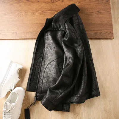 Fur Integrated Lapel Jacket Men