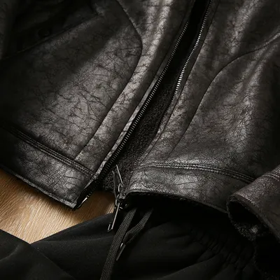 Fur Integrated Lapel Jacket Men