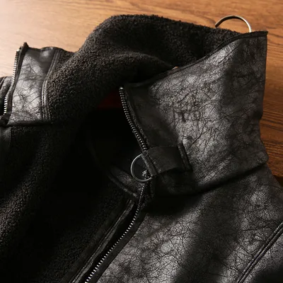 Fur Integrated Lapel Jacket Men