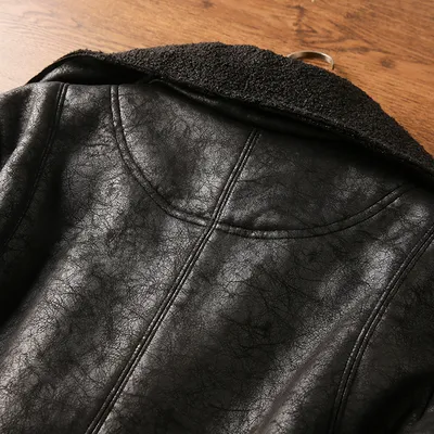 Fur Integrated Lapel Jacket Men