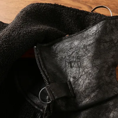 Fur Integrated Lapel Jacket Men
