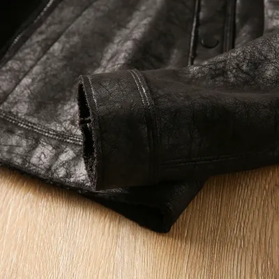 Fur Integrated Lapel Jacket Men