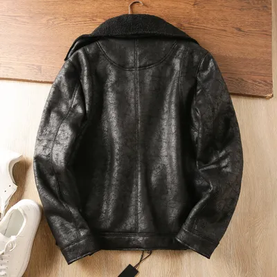 Fur Integrated Lapel Jacket Men