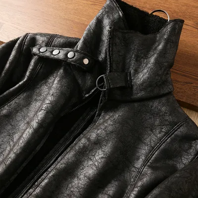Fur Integrated Lapel Jacket Men