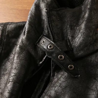 Fur Integrated Lapel Jacket Men