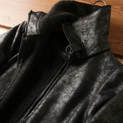 Fur Integrated Lapel Jacket Men