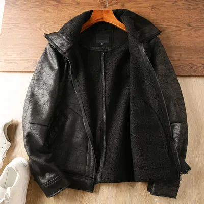 Fur Integrated Lapel Jacket Men