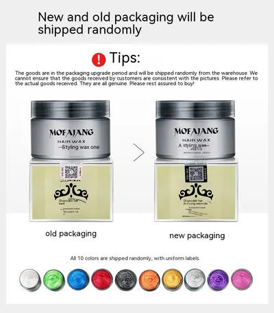 Grandma Grey Hair Wax, Colored Hair Mud, Popular And Continuously Styling Hair Products