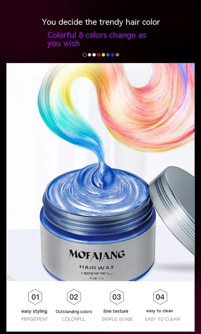 Grandma Grey Hair Wax, Colored Hair Mud, Popular And Continuously Styling Hair Products