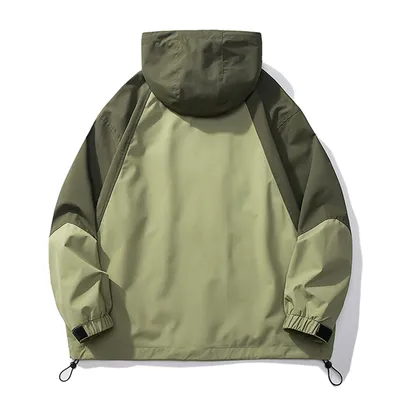 Fashion Colorblock Shell Jacket Men