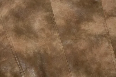 Contrast Color PU Leather Coat Men