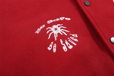 Embroidered Baseball Uniform Jacket Men