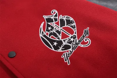 Embroidered Baseball Uniform Jacket Men