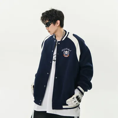 Fashion Personality Baseball Jacket Men