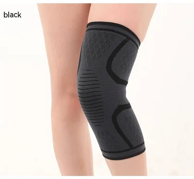 Double Corrugated Non-slip Stretch Keep Warm Nylon Needle Sports Kneecaps