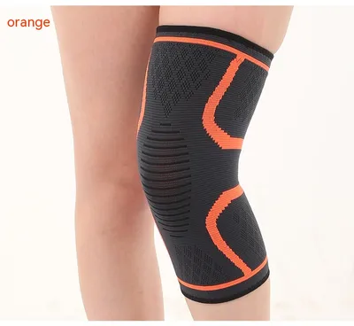 Double Corrugated Non-slip Stretch Keep Warm Nylon Needle Sports Kneecaps